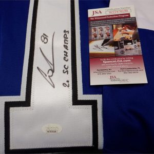 Erik Cernak Autographed Signed Inscribed Jersey NHL Tampa Bay Lightning JSA COA