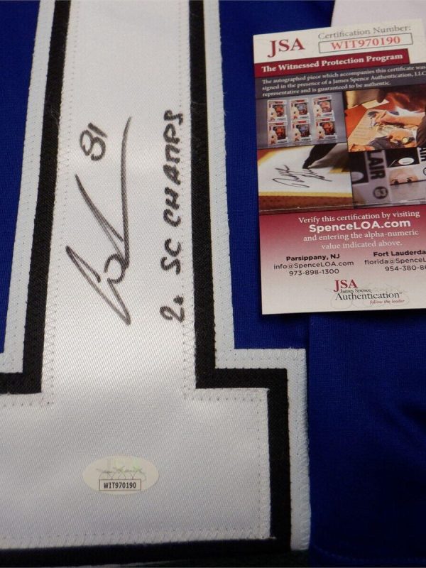 Erik Cernak Autographed Signed Inscribed Jersey NHL Tampa Bay Lightning JSA COA