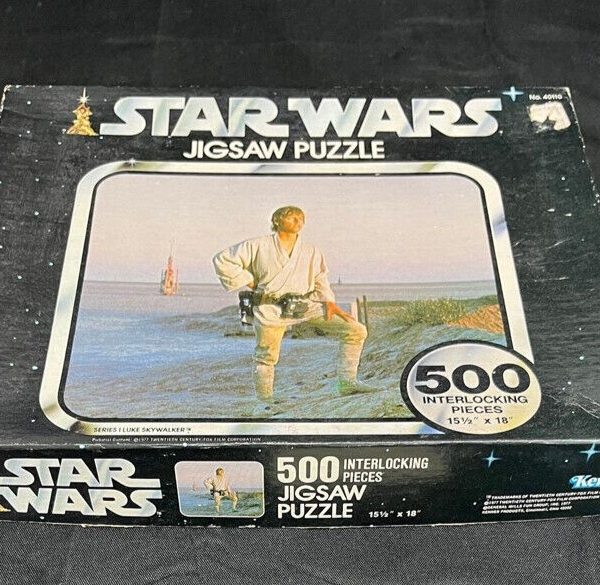 Vintage Kenner 1977 Star Wars 500 Piece Luke Skywalker Jigsaw Puzzle - Complete