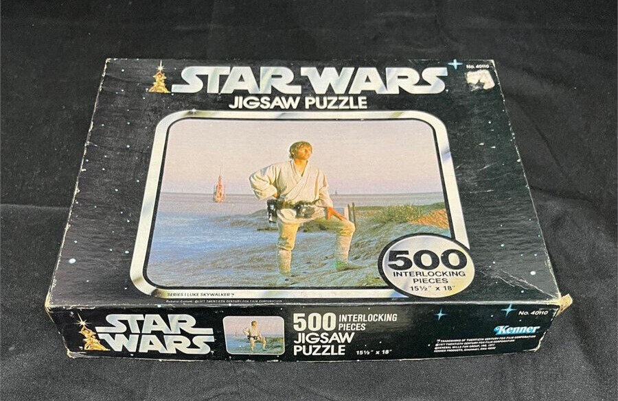 Vintage Kenner 1977 Star Wars 500 Piece Luke Skywalker Jigsaw Puzzle - Complete