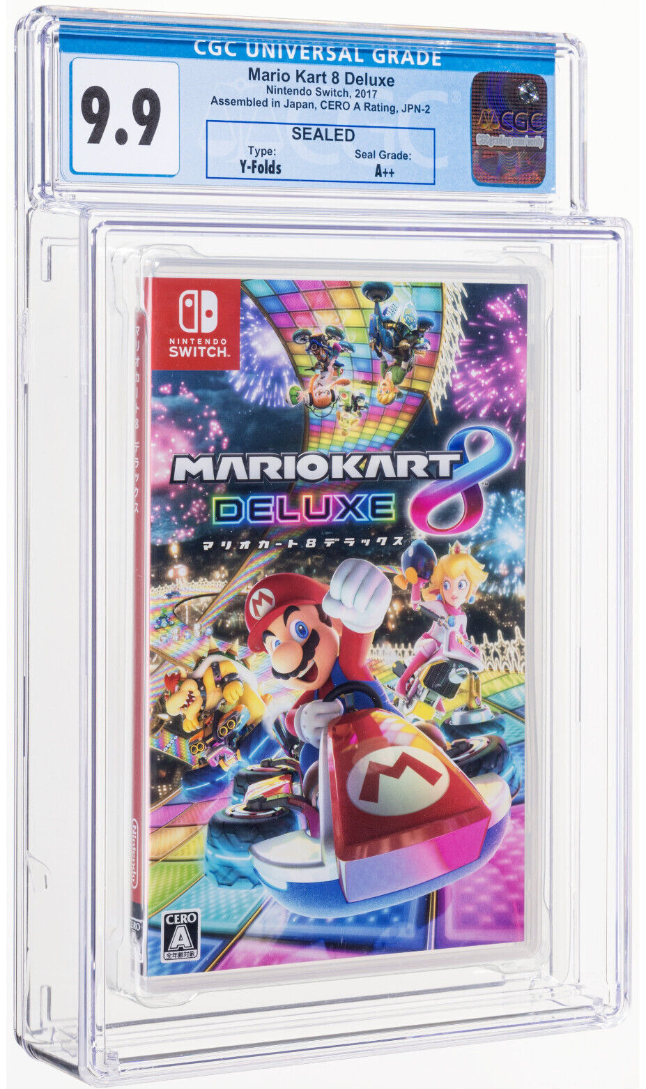 Mario Kart 8 Deluxe - CGC 9.9 A++ Sealed, Switch Nintendo 2017 JAPANESE RARE