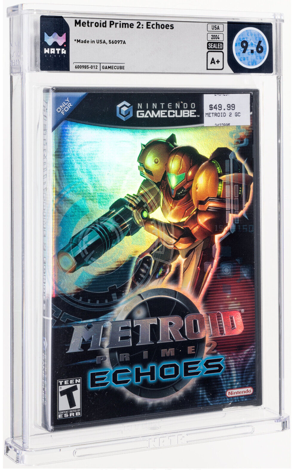 Metroid Prime 2: Echoes - Nintendo GameCube, 2004 Factory Sealed NIB WATA 9.6 A+