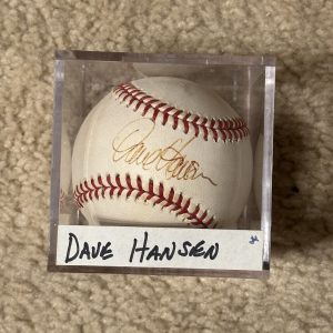 Dave Hansen Signed Baseball MLB