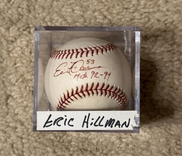 ERIC HILLMAN SIGNED AUTOGRAPHED ONL BASEBALL! Mets 92-94