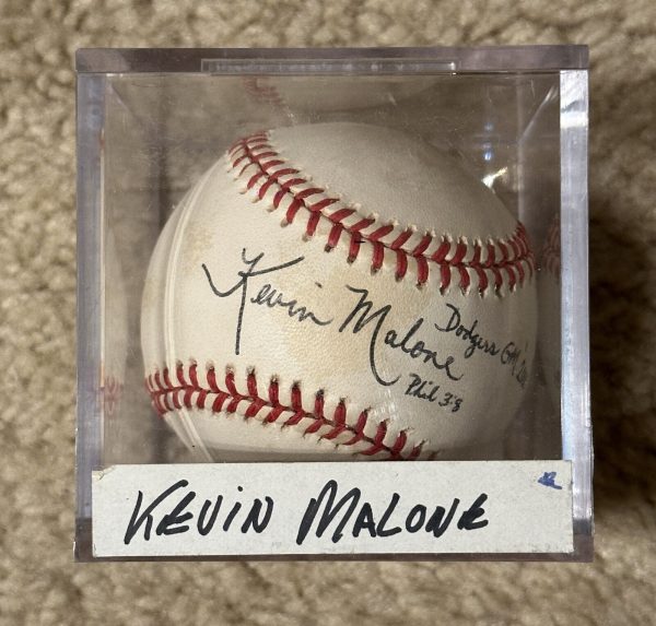 Kevin Malone LA Dodgers General Manager Signed Official Baseball MLB