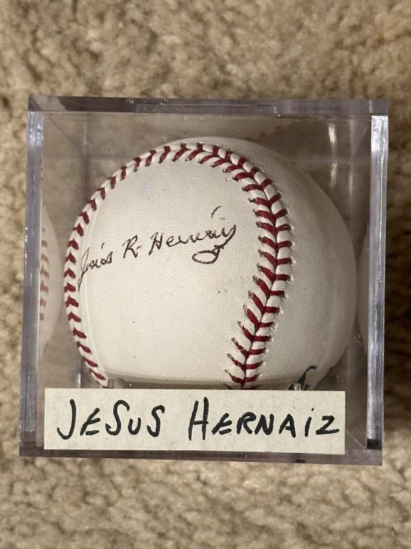 Jesus Hernaiz Signed Baseball MLB