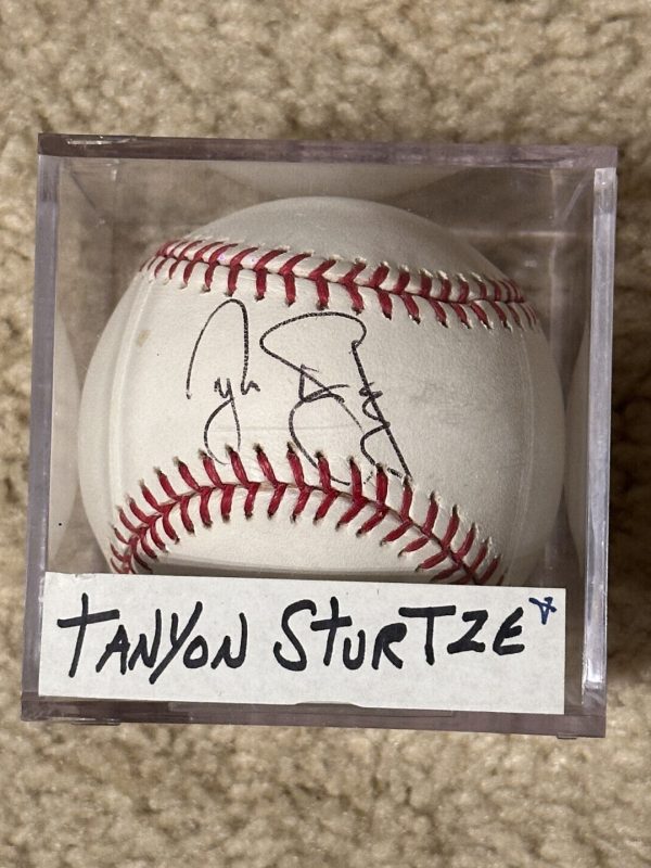 TANYON STURTZE SIGNED AUTOGRAPHED OML BASEBALL!