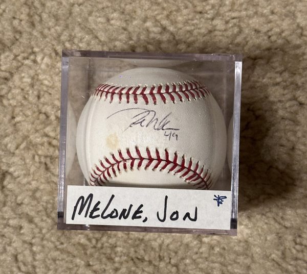 Melone Jon Signed Baseball MLB