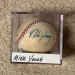 Mike Young Signed Baseball MLB