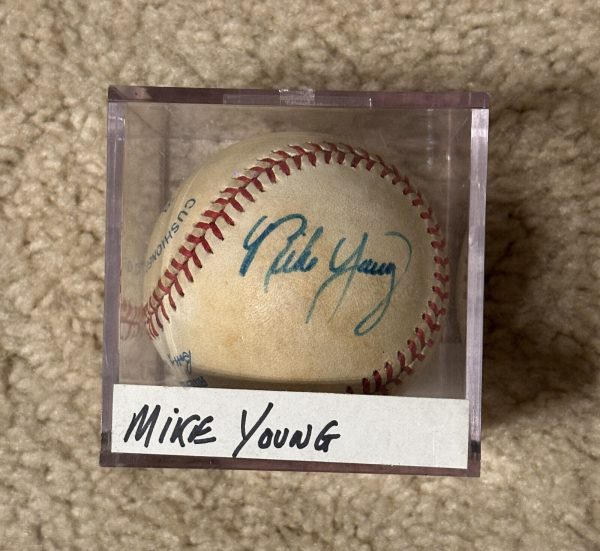 Mike Young Signed Baseball MLB