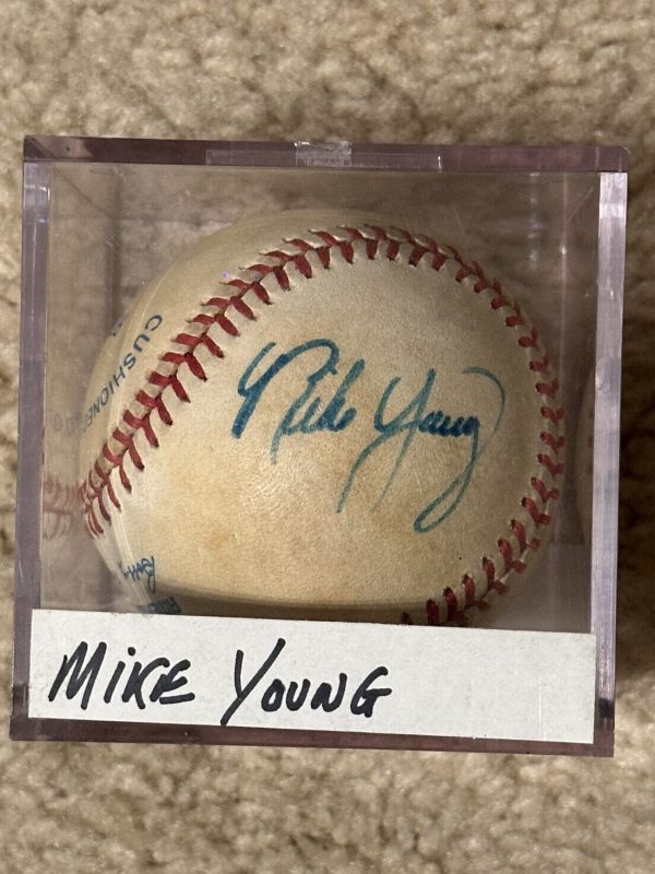 Mike Young Signed Baseball MLB