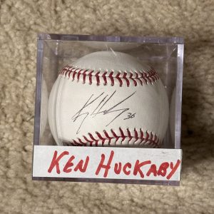 Ken Huckaby Signed Baseball MLB