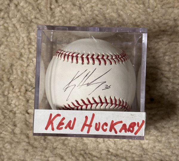 Ken Huckaby Signed Baseball MLB