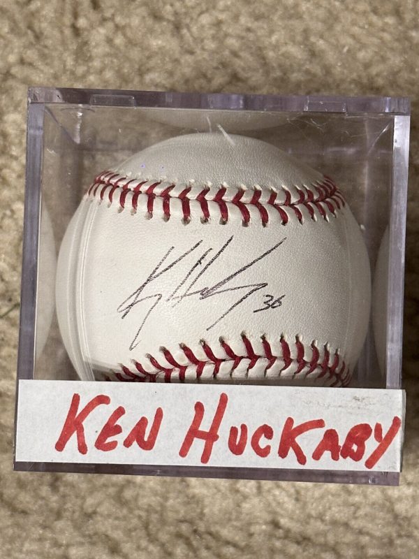 Ken Huckaby Signed Baseball MLB