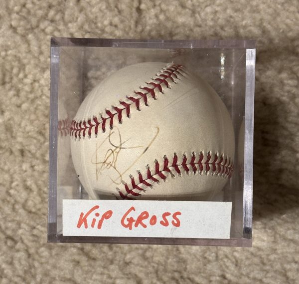 Kip Gross Signed Baseball MLB