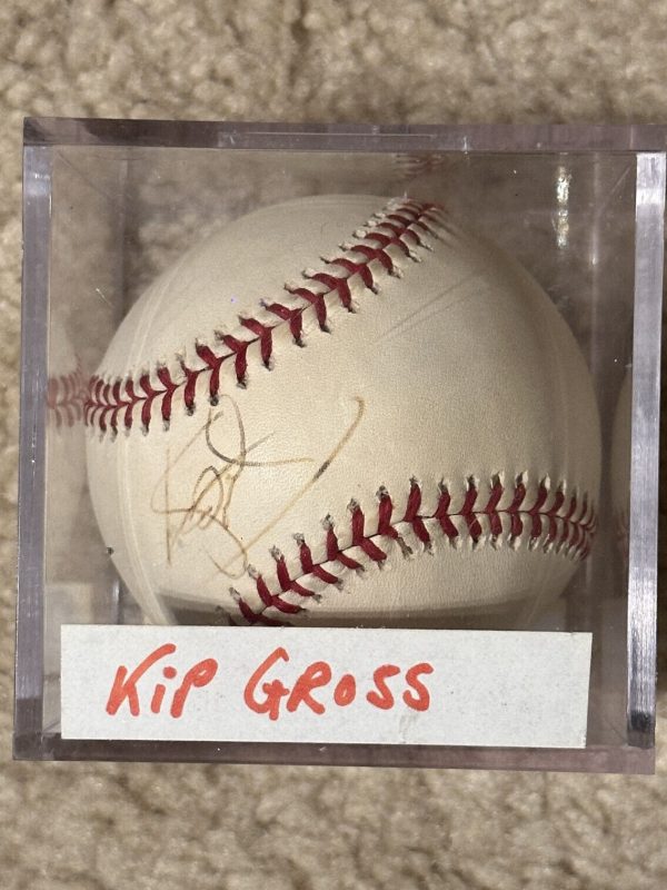 Kip Gross Signed Baseball MLB