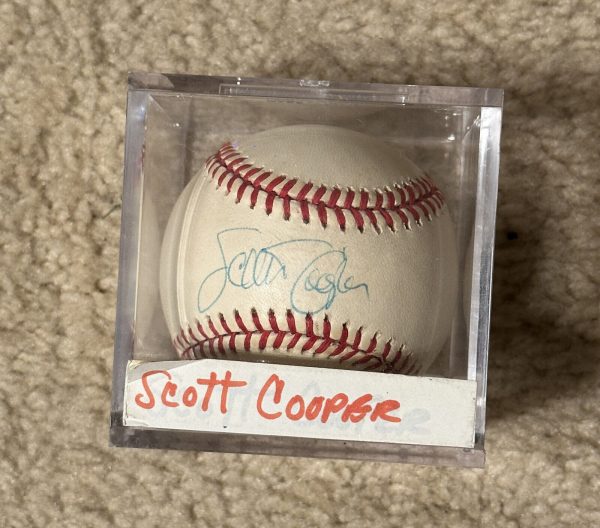 SCOTT COOPER AUTOGRAPH SIGNED BASEBALL OML BOSTON RED SOX