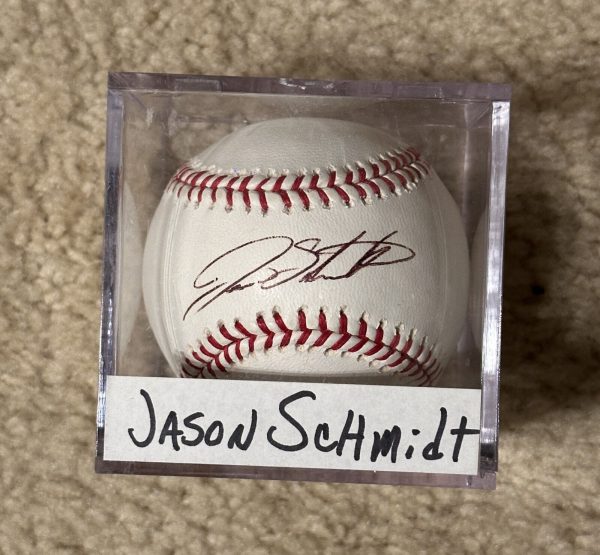 JASON SCHMIDT SIGNED AUTOGRAPHED OML BASEBALL! Giants, Pirates, Dodgers TRISTAR