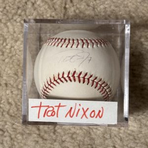 Trot Nixon Signed Official Baseball Red Sox Romlb Autographed Auto Ball Mlb