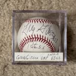 Greg Gibson Signed Baseball MLB