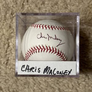 Chris Maloney Signed Baseball MLB