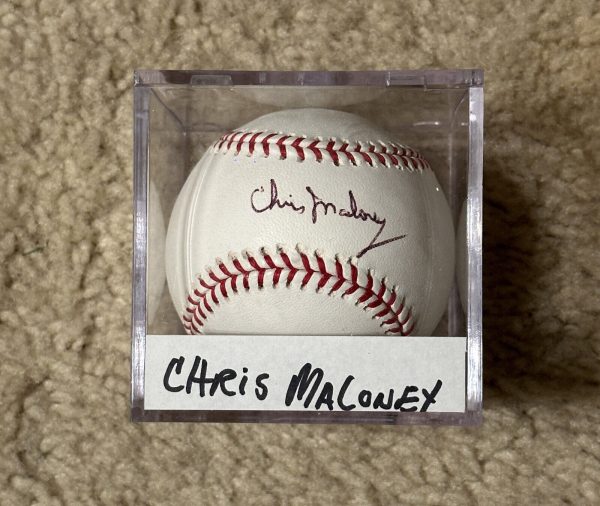 Chris Maloney Signed Baseball MLB