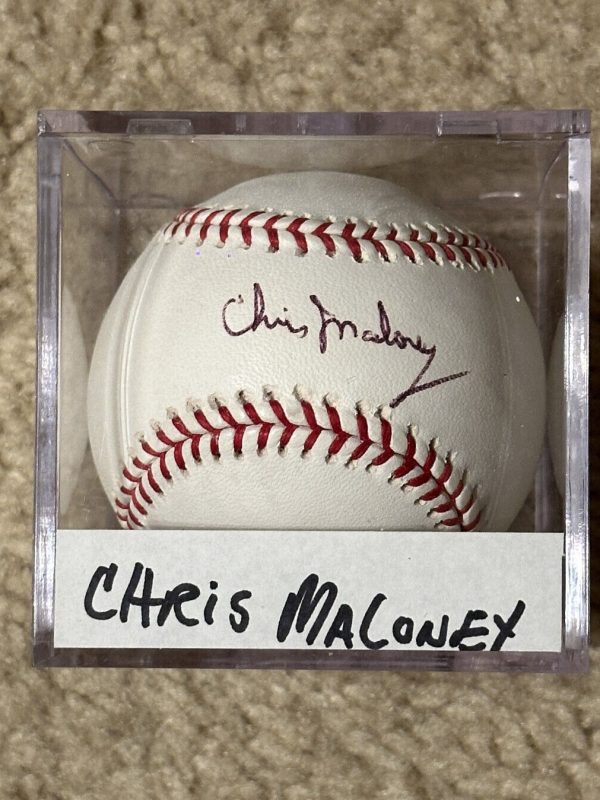 Chris Maloney Signed Baseball MLB