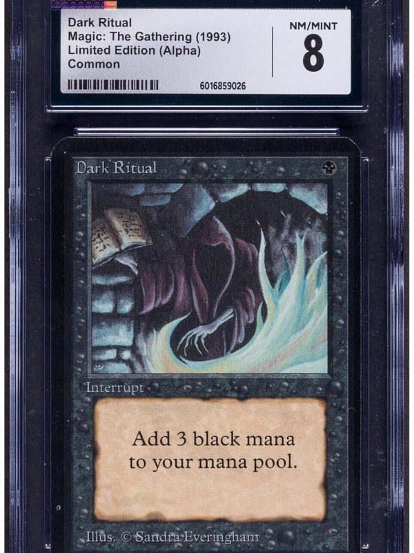 Magic: The Gathering Dark Ritual Limited Edition (Alpha) CGC 8