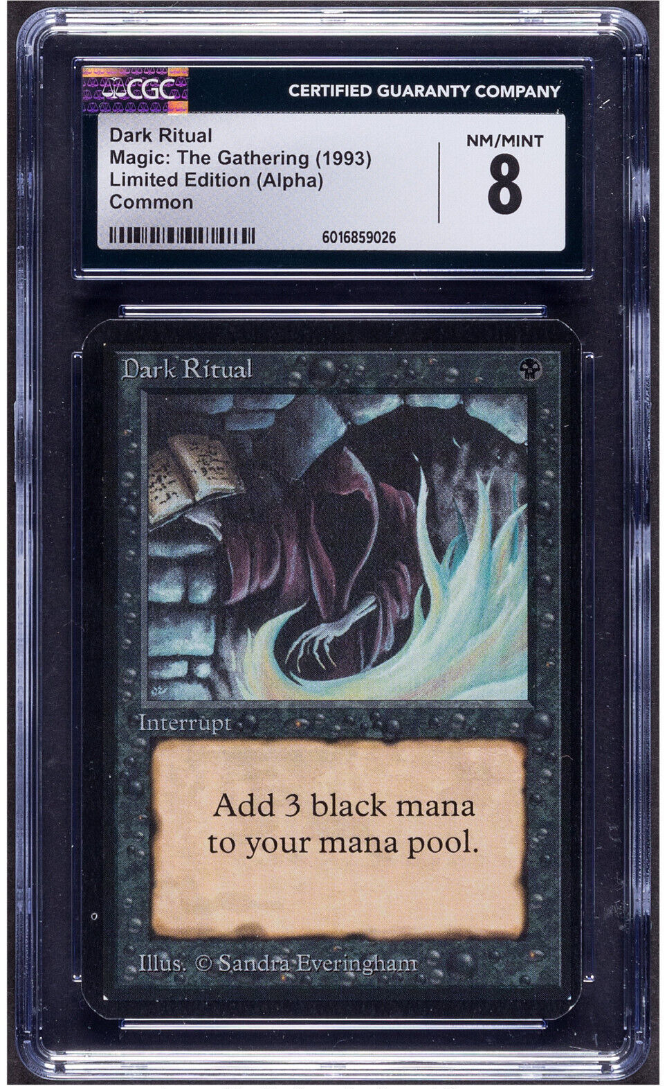 Magic: The Gathering Dark Ritual Limited Edition (Alpha) CGC 8
