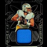 JUSTIN HERBERT 2022 PANINI OBSIDIAN ATOMIC MATERIAL PATCH #AM-JHE /125 Chargers