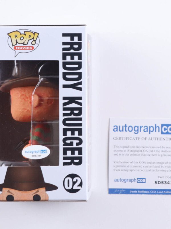 Robert Englund signed "Freddy" Krueger Nightmare Funko Pop! #2 Autograph COA
