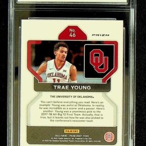 2022-23 Panini Prizm Draft Picks Silver Prizm Trae Young #46 UCG 9.5