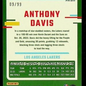 2023-24 Panini Donruss Optic Orange Hyper Prizm /99 Anthony Davis #144