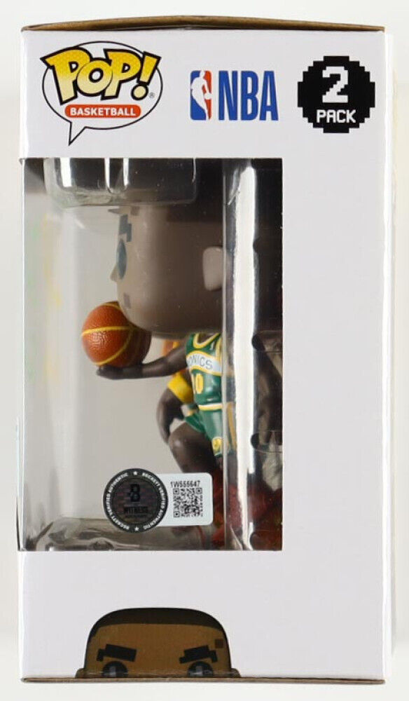 Shawn Kemp & Gary Payton Signed Inscribed "NBA Jam" 2 Pack Funko Pop! Beckett