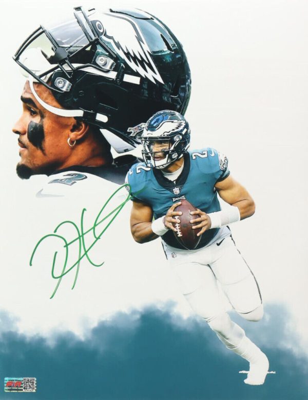 Autographed/Signed Jalen Hurts Philadelphia Eagles 11x14 Photo PIA COA