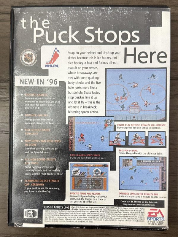 NHL 96 (Sega Genesis, 1995) Nice Condition