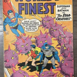 Worlds Finest #108 "The Star Creatures" 1960 Silver Age DC Comics Superman