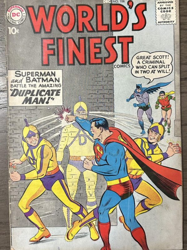 World's Finest Comics #106 Very Nice Silver Age Batman Superman DC 1959 VG-FN