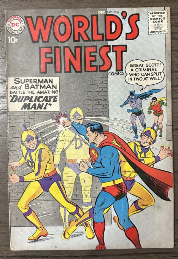 World's Finest Comics #106 Very Nice Silver Age Batman Superman DC 1959 VG-FN