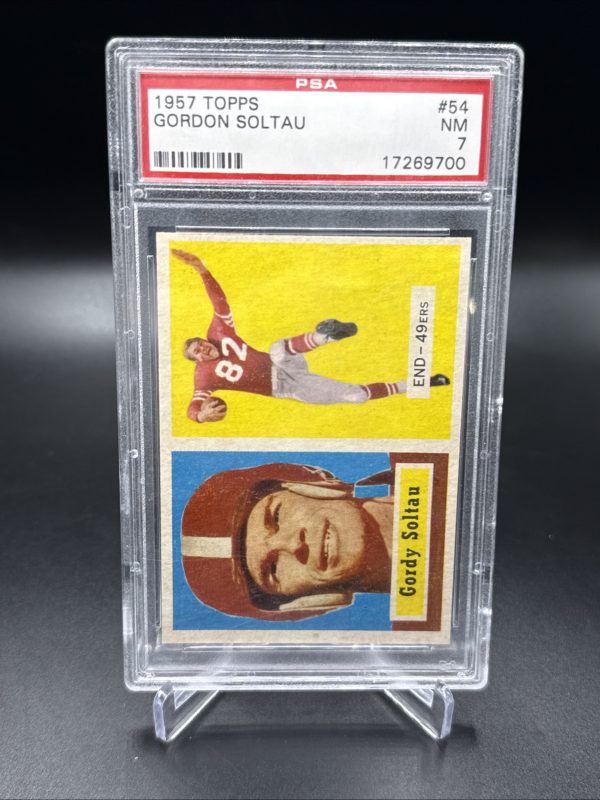 1957 Topps #54 GORDON SOLTAU PSA 7 NM