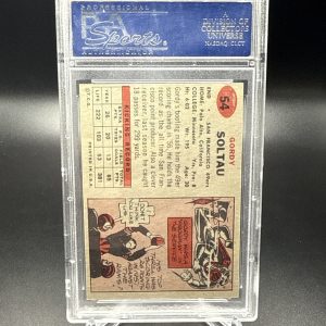 1957 Topps #54 GORDON SOLTAU PSA 7 NM