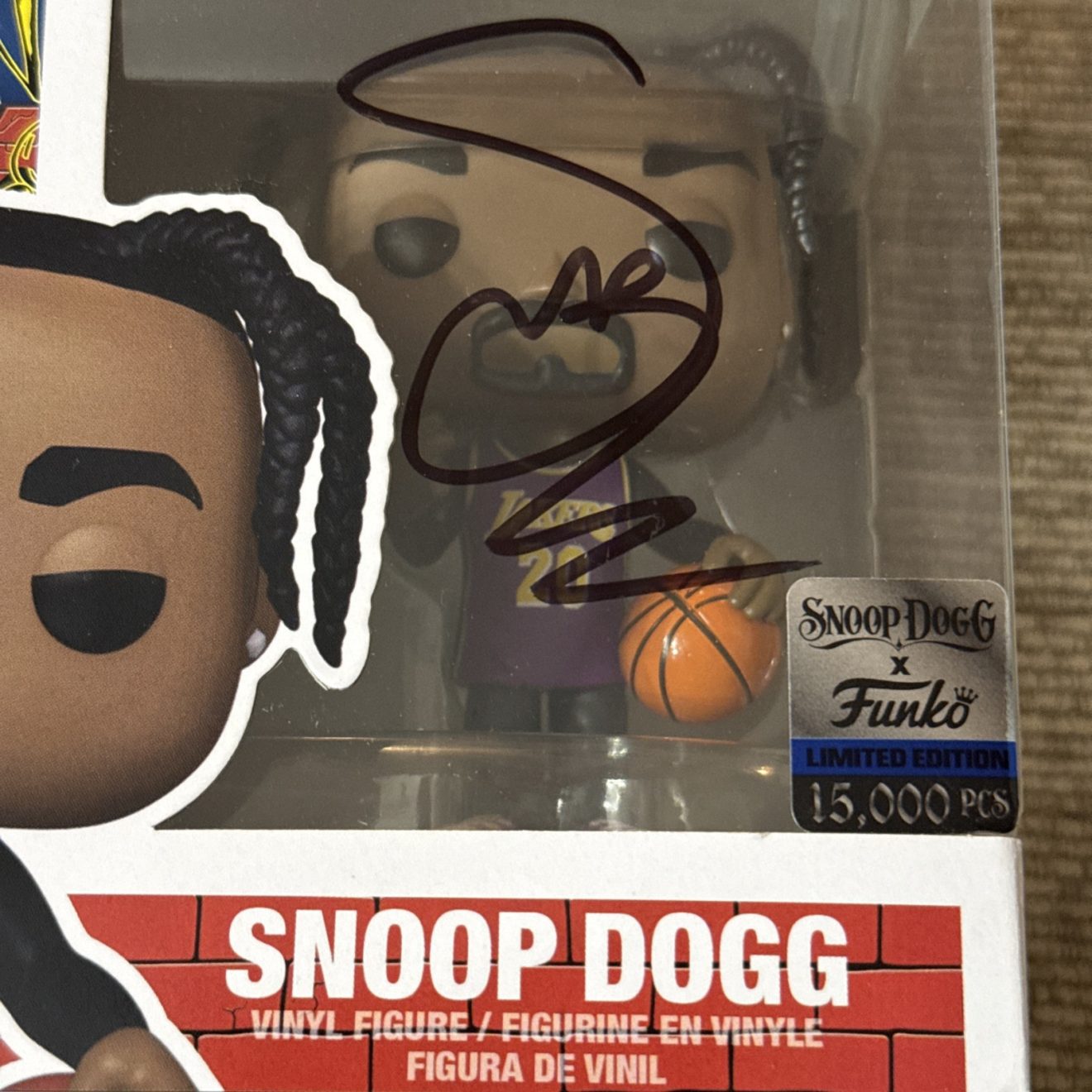 Snoop Dogg Signed Funko Pop Rocks #303 AUTO JSA COA Lakers Limited Edition