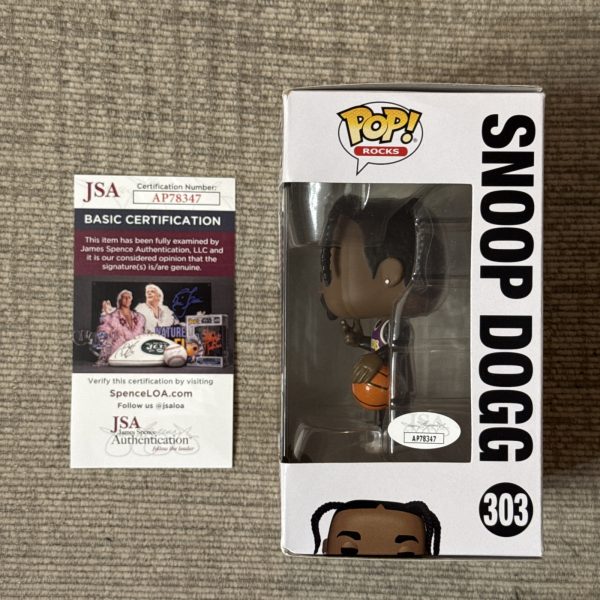 Snoop Dogg Signed Funko Pop Rocks #303 AUTO JSA COA Lakers Limited Edition