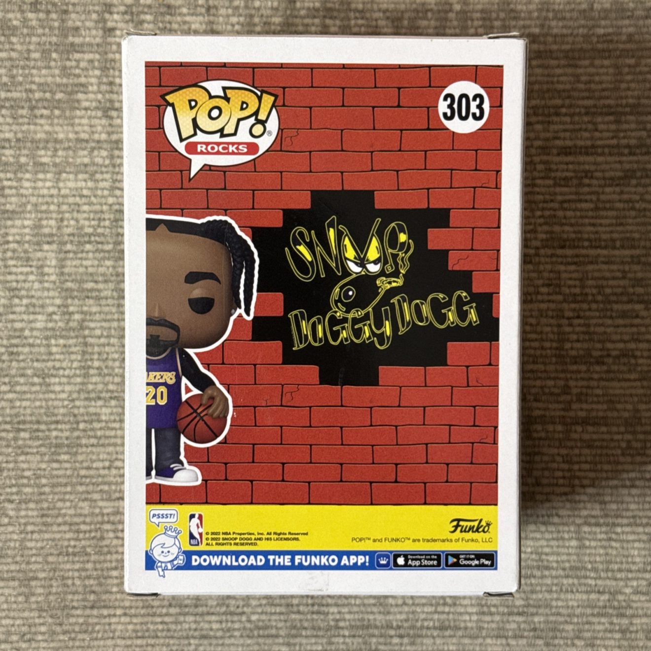 Snoop Dogg Signed Funko Pop Rocks #303 AUTO JSA COA Lakers Limited Edition