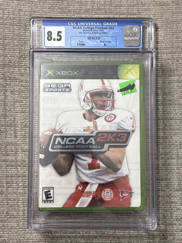 Sega Sports NCAA College Football 2K3 Xbox Sealed NIB CGC 8.5