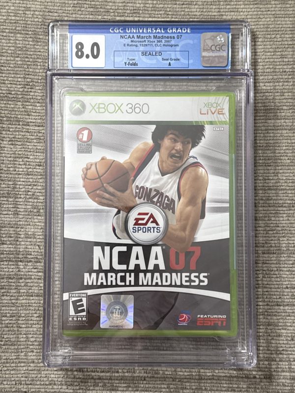 NCAA March Madness 07 Microsoft Xbox 2007 New Sealed CGC 8.0 A