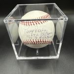 Tony Perez Signed Heavily Inscribed Baseball MLB NL Champs World Champs PSA DNA