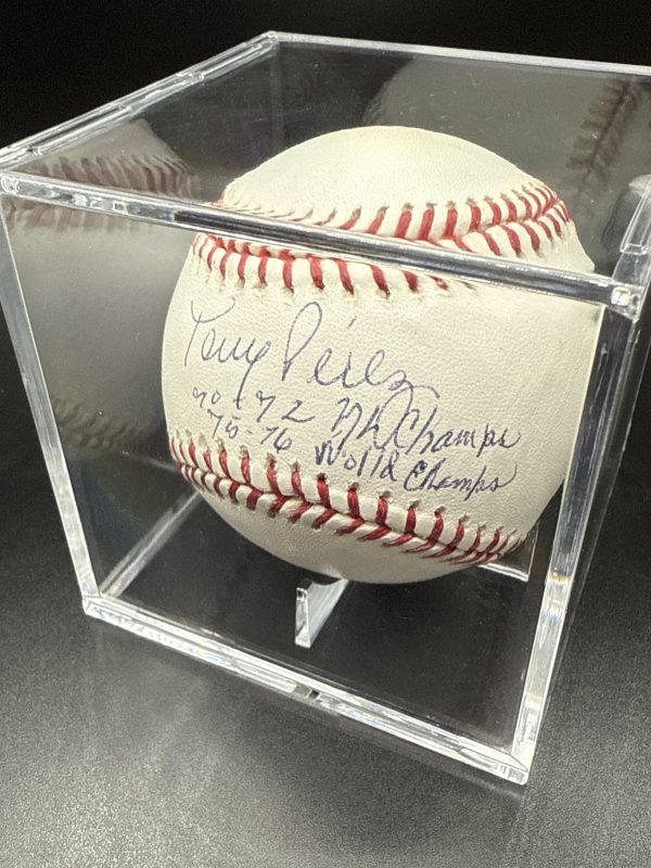 Tony Perez Signed Heavily Inscribed Baseball MLB NL Champs World Champs PSA DNA