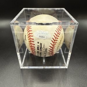 EDDIE MATHEWS Signed Official MLB Baseball-HOF-MILWAUKEE BRAVES JSA COA