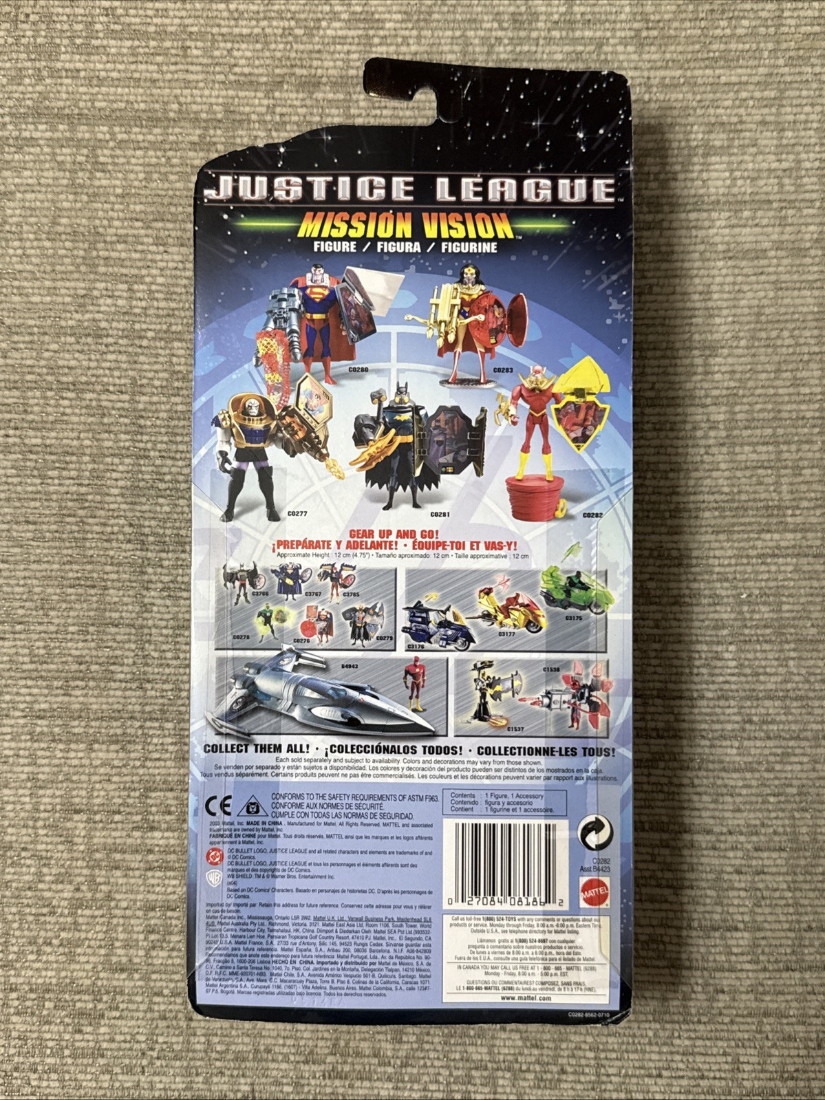 Mission Vision The Flash MOC Justice League 2003 Mattel